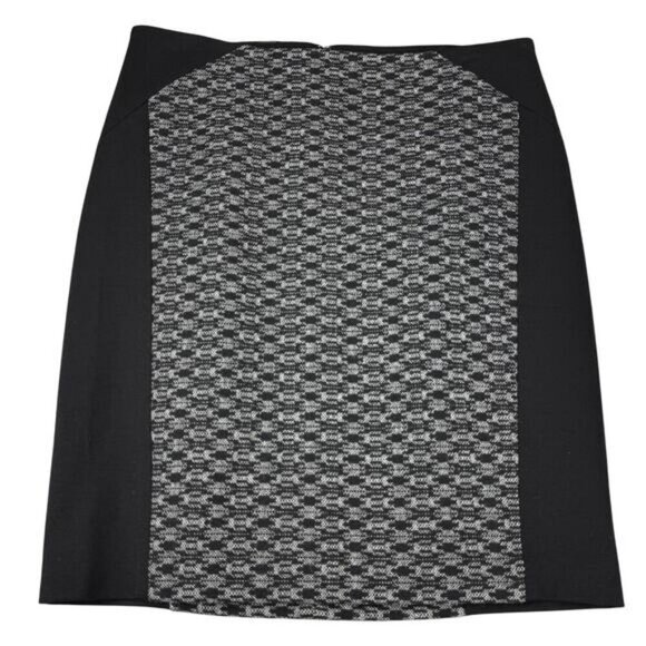 THEORY Navarro Chevron Wool Blend Pencil Skirt Size 6 - Picture 2 of 6